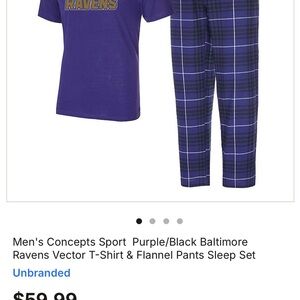 Baltimore Ravens Men’s Pajama Set